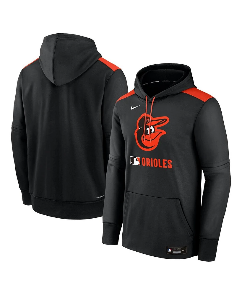 Nike Men's Black Baltimore Orioles Authentic Collection Performance Pullover Hoodie