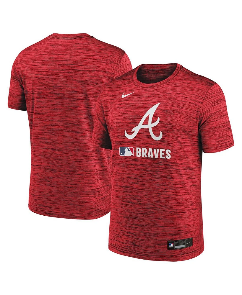 Nike Men's Red Atlanta Braves Authentic Collection Velocity Performance Practice T-Shirt