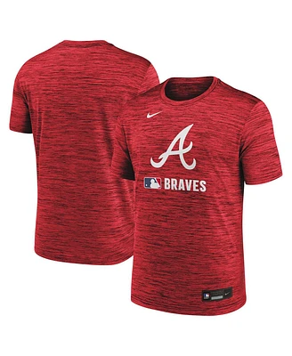 Nike Men's Red Atlanta Braves Authentic Collection Velocity Performance Practice T-Shirt