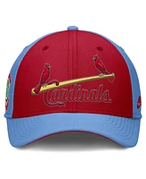 Nike Men's Light Blue/Red St. Louis Cardinals Rise Swoosh Performance Flex Hat