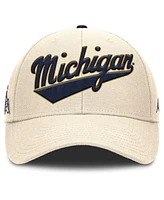 Jordan Men's Natural Michigan Wolverines Primetime Rise Adjustable Hat