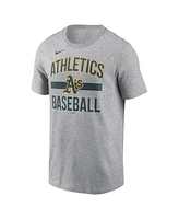 Nike Men's Heather Gray Athletics Arched T-Shirt