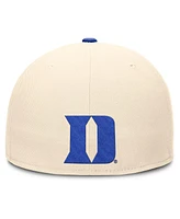 Nike Men's Natural Duke Blue Devils Primetime True Performance Fitted Hat