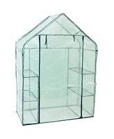 Deluxe Portable Walk-In Greenhouse with 4 Shelves