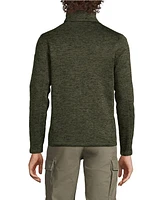 Lands' End Men's Sweater Fleece Quarter Zip Pullover