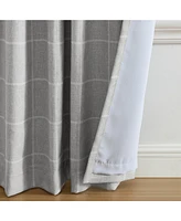 Elrene Home Fashions Sawyer Windowpane Plaid Blackout Window Curtain Panel