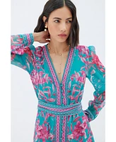 Raishma Studio Women's Naomi Turquoise Dress