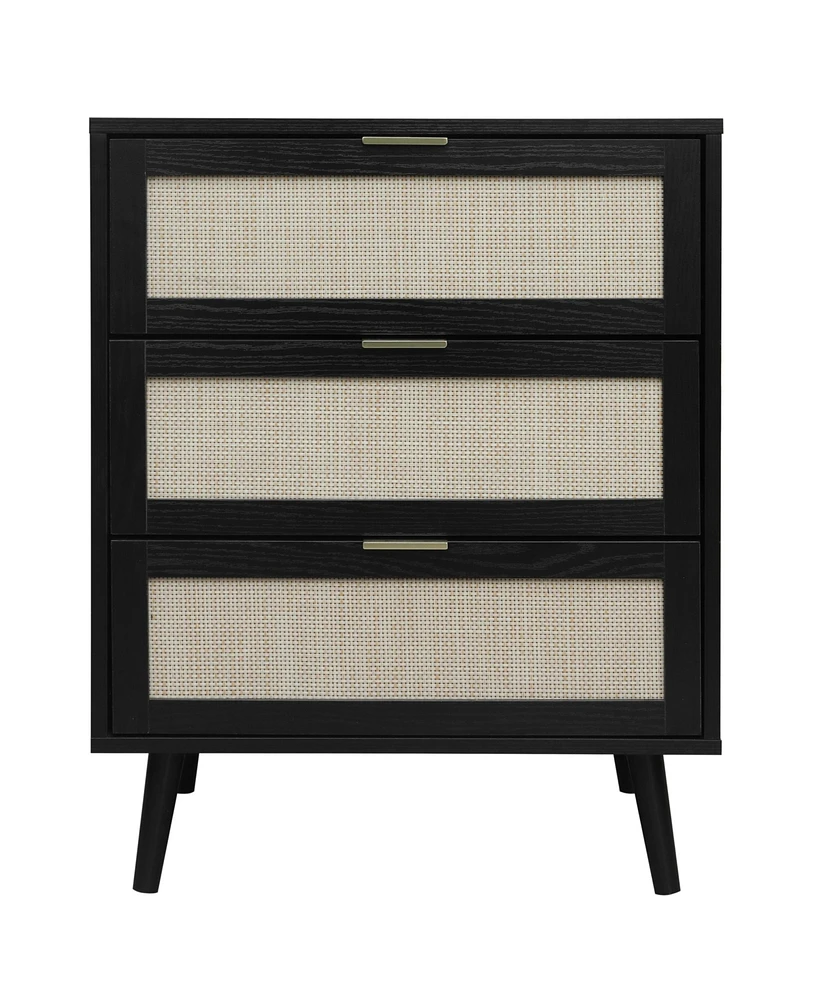 Mondawe 3 Drawer Cabinet, Suitable for bedroom, living room, study