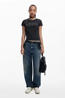 Desigual Women's Logo studded shirt