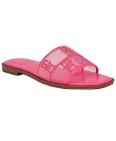 Tommy Hilfiger Women's Tesia Mesh Logo Flat Slide Sandals