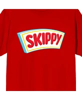 Skippy Men's Logo Crew Neck Short Sleeve Red T-shirt-3XL