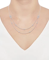 Diamond Two-Row Necklace (1/3 ct. t.w.) in Sterling Silver