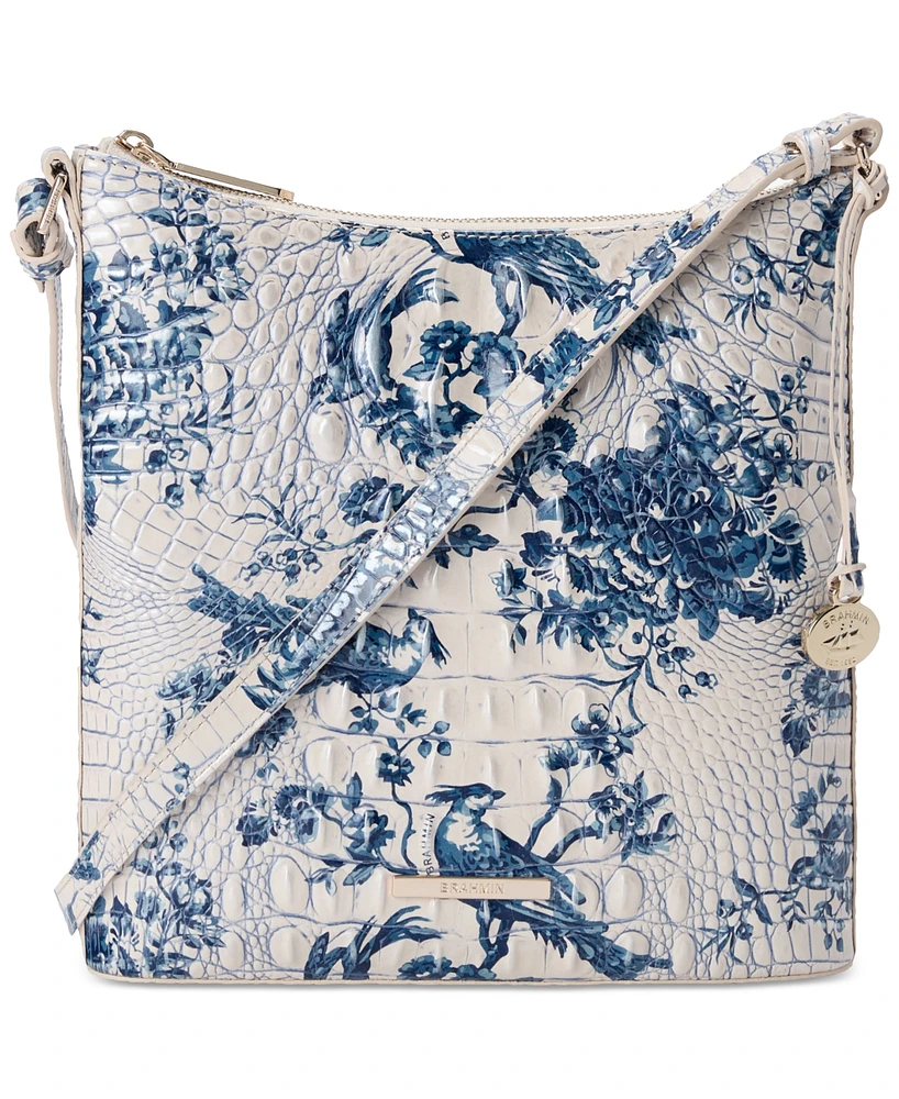 Brahmin Katie Songbird Melbourne Embossed Leather Crossbody