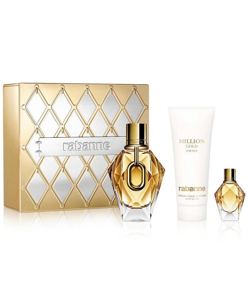 Rabanne 3-Pc. Million Gold For Her Eau de Parfum Gift Set
