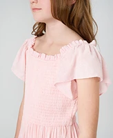 Rare Editions Big Girls Floral Chiffon Dress