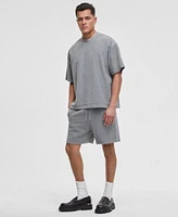 Mode Of One Mens Oversized Fit Textured Sweatshirt Regular Fit 7 Reverse French Terry Shorts Exclusively At Macys