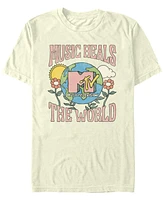 Mtv Men's Music Heals Short Sleeve T-Shirt