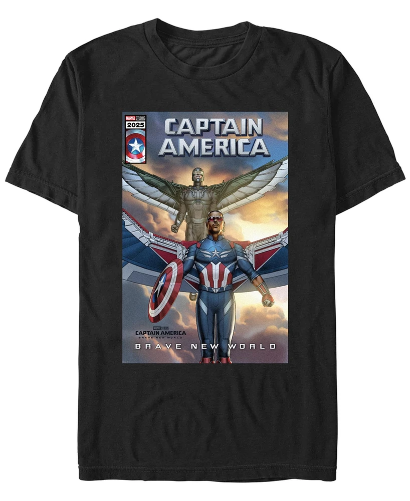 Marvel Men's New Captain And Falcon Short Sleeve T-Shirt