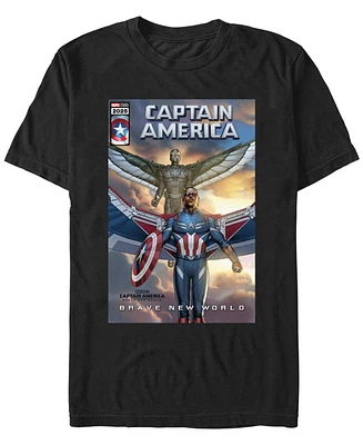 Marvel Men's New Captain And Falcon Short Sleeve T-Shirt