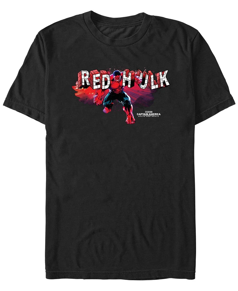 Marvel Men's Big Red Hulk Short Sleeve T-Shirt