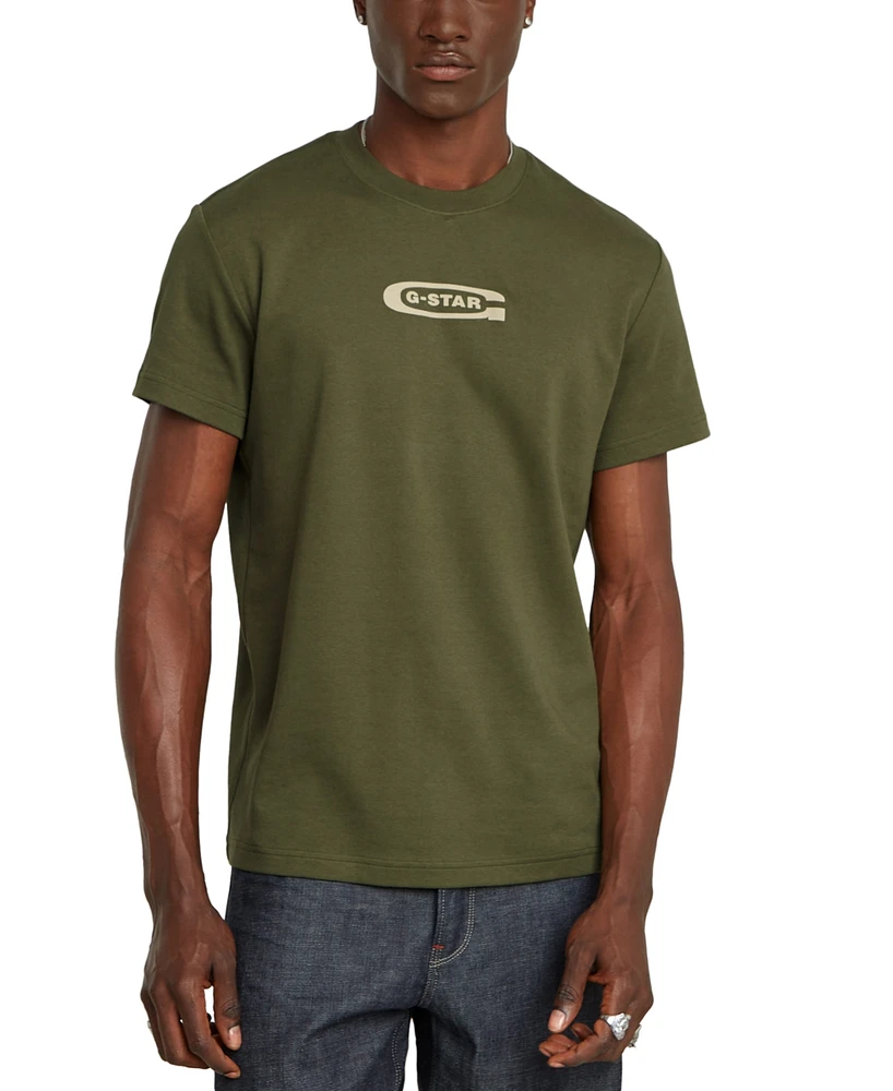 G-Star Raw Men's Old Skool Short Sleeve Crewneck Logo T-Shirt