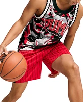 Puma Men's Rival Rage Regular-Fit Printed 9" Mesh Shorts