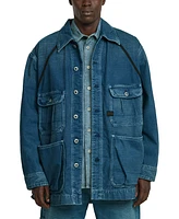 G-Star Raw Men's Oversized Denim Button-Front Chore Jacket