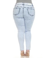 White Mark Plus Stretch Denim Jeans