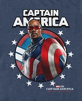Marvel Men's Captain Crown Short Sleeve T-Shirt