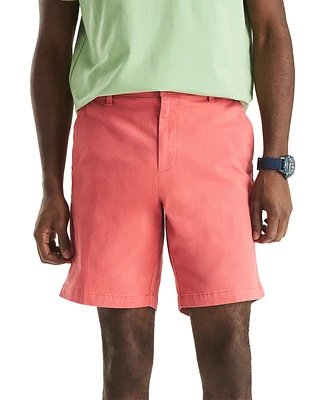 Nautica Men's Solid-Color Stretch-Twill 8.5" Deck Shorts