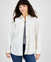 Levi's Women's Iris Button-Front Cotton Overshirt