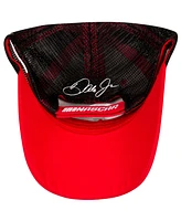 Jr Motorsports Official Team Apparel Men's Red/Black Dale Earnhardt Jr. Budweiser Big 8 Adjustable Hat