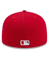 New Era Men's Red Washington Nationals 2025 Mlb Clubhouse 59FIFTY Fitted Hat