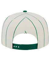 New Era Men's White Oakland Athletics Jersey Pinstripe 9FIFTY Snapback Hat