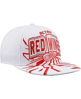 Mitchell & Ness Big Boys and Girls White Detroit Red Wings After Shock Snapback Hat