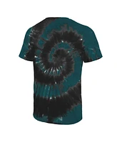 Majestic Men's Midnight Green/Black Philadelphia Eagles Two-Time Super Bowl Champions Hard Count Spiral Tie-Dye T-Shirt