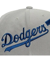 Mitchell & Ness Men's Gray Los Angeles Dodgers Big Time Snapback Hat