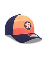 New Era Men's Navy/Orange Houston Astros 2025 Batting Practice 9FORTY M-Crown Adjustable Hat