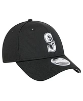 New Era Men's Black Seattle Mariners Pivot 9FORTY Adjustable Hat