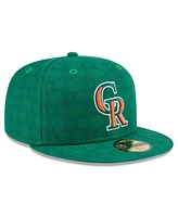 New Era Men's Kelly Green Colorado Rockies St. Patrick's Day 59FIFTY Fitted Hat