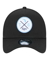 New Era Men's Black Tampa Bay Rays 9FORTY A-Frame Adjustable Hat