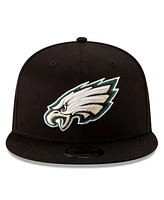 New Era Men's Black Philadelphia Eagles Super Bowl Lix Champions Side Patch 9FIFTY Snapback Hat