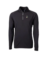 Cutter & Buck Men's Black Michigan State Spartans Adapt Eco Knit Stretch Quarter-Zip Pullover Sweatshirt