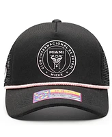Fan Ink Men's and Women's Black Inter Miami Cf Atmosphere Adjustable Trucker Hat