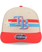 New Era Men's Cream Tampa Bay Rays 2024 Mlb All-Star Game Mesh Back Low Profile 9FIFTY Snapback Hat