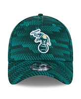 New Era Men's Green Athletics 2025 Mlb Clubhouse 39THIRTY Flex Hat