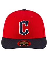 New Era Men's Red/Black Cleveland Guardians Authentic Collection On-Field Low Profile 59FIFTY Fitted Hat
