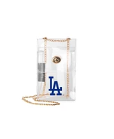 Logo Brands Los Angeles Dodgers Clear Essential Crossbody Purse