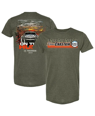 Trackhouse Racing Team Collection Men's and Women's Green Ross Chastain Busch Light Camo Cruisin Car T-Shirt