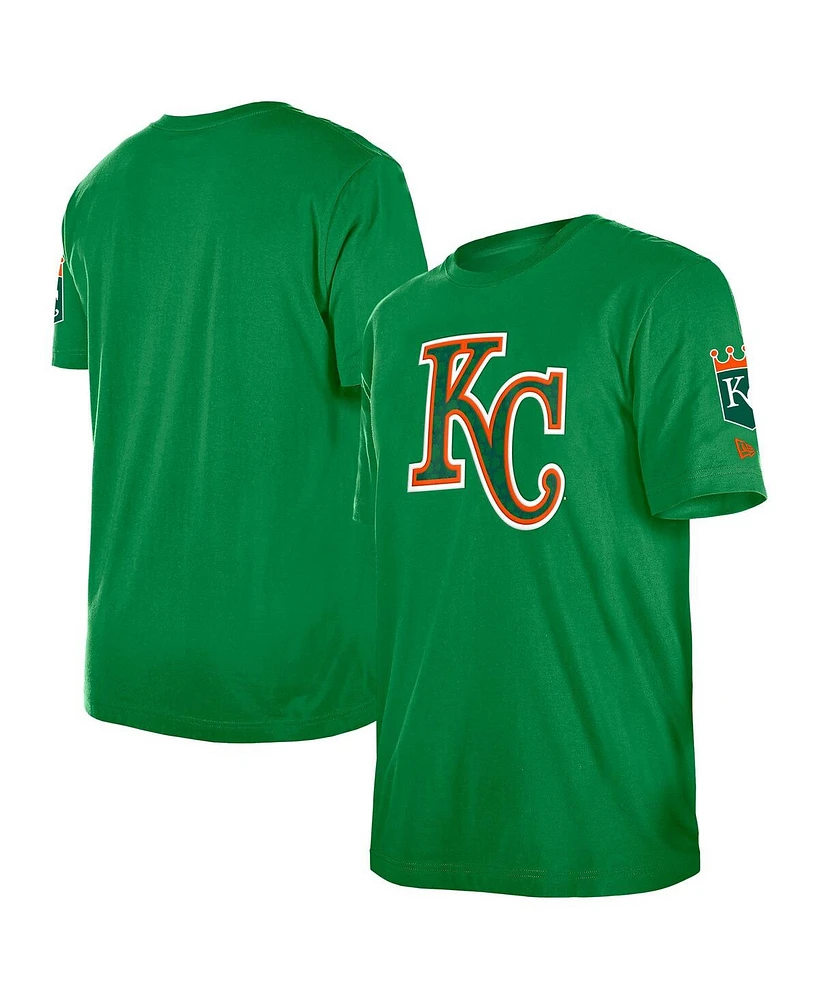 New Era Men's Kelly Green Kansas City Royals St. Patrick's Day Shamrock Fill T-Shirt